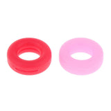 Maxbell Maxbell 2 Pairs Anti Slip Silicone Ear Hooks Holder for Glasses Red Pink