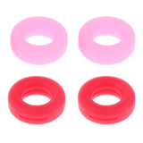 Maxbell Maxbell 2 Pairs Anti Slip Silicone Ear Hooks Holder for Glasses Red Pink