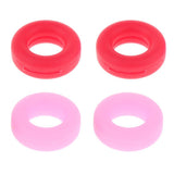 Maxbell Maxbell 2 Pairs Anti Slip Silicone Ear Hooks Holder for Glasses Red Pink