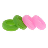 Maxbell Maxbell 2 Pairs Anti Slip Silicone Ear Hooks Holder for Glasses Green Pink