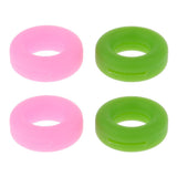 Maxbell Maxbell 2 Pairs Anti Slip Silicone Ear Hooks Holder for Glasses Green Pink