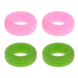 Maxbell Maxbell 2 Pairs Anti Slip Silicone Ear Hooks Holder for Glasses Green Pink