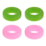Maxbell Maxbell 2 Pairs Anti Slip Silicone Ear Hooks Holder for Glasses Green Pink