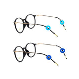 Maxbell Maxbell 2 Pairs Anti Slip Silicone Ear Hooks Holder for Glasses Dark Blue Light Blue