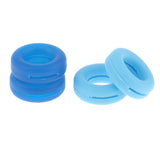 Maxbell Maxbell 2 Pairs Anti Slip Silicone Ear Hooks Holder for Glasses Dark Blue Light Blue