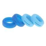 Maxbell Maxbell 2 Pairs Anti Slip Silicone Ear Hooks Holder for Glasses Dark Blue Light Blue