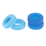 Maxbell Maxbell 2 Pairs Anti Slip Silicone Ear Hooks Holder for Glasses Dark Blue Light Blue