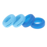 Maxbell Maxbell 2 Pairs Anti Slip Silicone Ear Hooks Holder for Glasses Dark Blue Light Blue