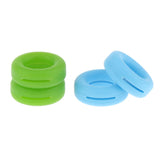 Maxbell Maxbell 2 Pairs Anti Slip Silicone Ear Hooks Holder for Glasses Green Light Blue