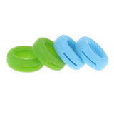 Maxbell Maxbell 2 Pairs Anti Slip Silicone Ear Hooks Holder for Glasses Green Light Blue