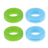 Maxbell Maxbell 2 Pairs Anti Slip Silicone Ear Hooks Holder for Glasses Green Light Blue