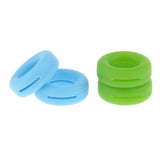 Maxbell Maxbell 2 Pairs Anti Slip Silicone Ear Hooks Holder for Glasses Green Light Blue