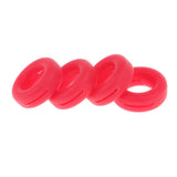 Maxbell Maxbell 2 Pairs Anti Slip Silicone Ear Hooks Holder for Glasses Red