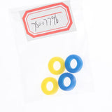 Maxbell Maxbell 2 Pairs Anti Slip Silicone Ear Hooks Holder for Glasses Yellow Dark Blue