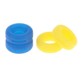 Maxbell Maxbell 2 Pairs Anti Slip Silicone Ear Hooks Holder for Glasses Yellow Dark Blue