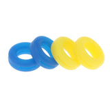 Maxbell Maxbell 2 Pairs Anti Slip Silicone Ear Hooks Holder for Glasses Yellow Dark Blue