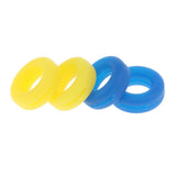 Maxbell Maxbell 2 Pairs Anti Slip Silicone Ear Hooks Holder for Glasses Yellow Dark Blue