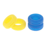 Maxbell Maxbell 2 Pairs Anti Slip Silicone Ear Hooks Holder for Glasses Yellow Dark Blue