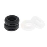 Maxbell Maxbell 2 Pairs Anti Slip Silicone Ear Hooks Holder for Glasses Black White