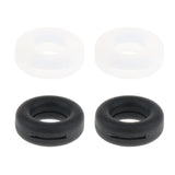 Maxbell Maxbell 2 Pairs Anti Slip Silicone Ear Hooks Holder for Glasses Black White