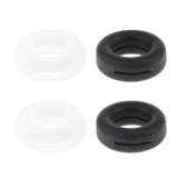 Maxbell Maxbell 2 Pairs Anti Slip Silicone Ear Hooks Holder for Glasses Black White