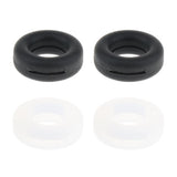 Maxbell Maxbell 2 Pairs Anti Slip Silicone Ear Hooks Holder for Glasses Black White