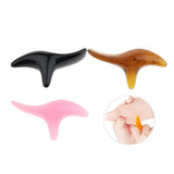 Maxbell Maxbell Triangle Shaped Handheld Scraping Acupuncture Foot Massage Stick Tool Amber