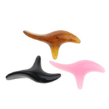 Maxbell Maxbell Triangle Shaped Handheld Scraping Acupuncture Foot Massage Stick Tool Amber