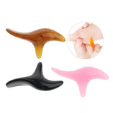 Maxbell Maxbell Triangle Shaped Handheld Scraping Acupuncture Foot Massage Stick Tool Amber