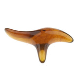 Maxbell Maxbell Triangle Shaped Handheld Scraping Acupuncture Foot Massage Stick Tool Amber