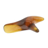 Maxbell Maxbell Triangle Shaped Handheld Scraping Acupuncture Foot Massage Stick Tool Amber
