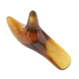 Maxbell Maxbell Triangle Shaped Handheld Scraping Acupuncture Foot Massage Stick Tool Amber