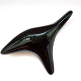Maxbell Maxbell Triangle Shaped Handheld Scraping Acupuncture Foot Massage Stick Tool Black