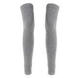 Maxbell Maxbell 1 Pair Women Winter Over Knee Footless Socks Leg Warmer Sleeves  Gray