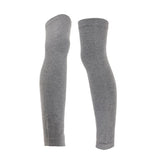 Maxbell Maxbell 1 Pair Women Winter Over Knee Footless Socks Leg Warmer Sleeves  Gray