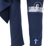 Maxbell Maxbell Incontinence Bedridden Patients Cloth Open Crotch Trouser Pants Blue M