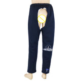Maxbell Maxbell Incontinence Bedridden Patients Cloth Open Crotch Trouser Pants Blue M