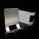 Maxbell Maxbell Stainless Steel Razor Holder Rack Adhesive Shaver Double Hook Hanger Stand