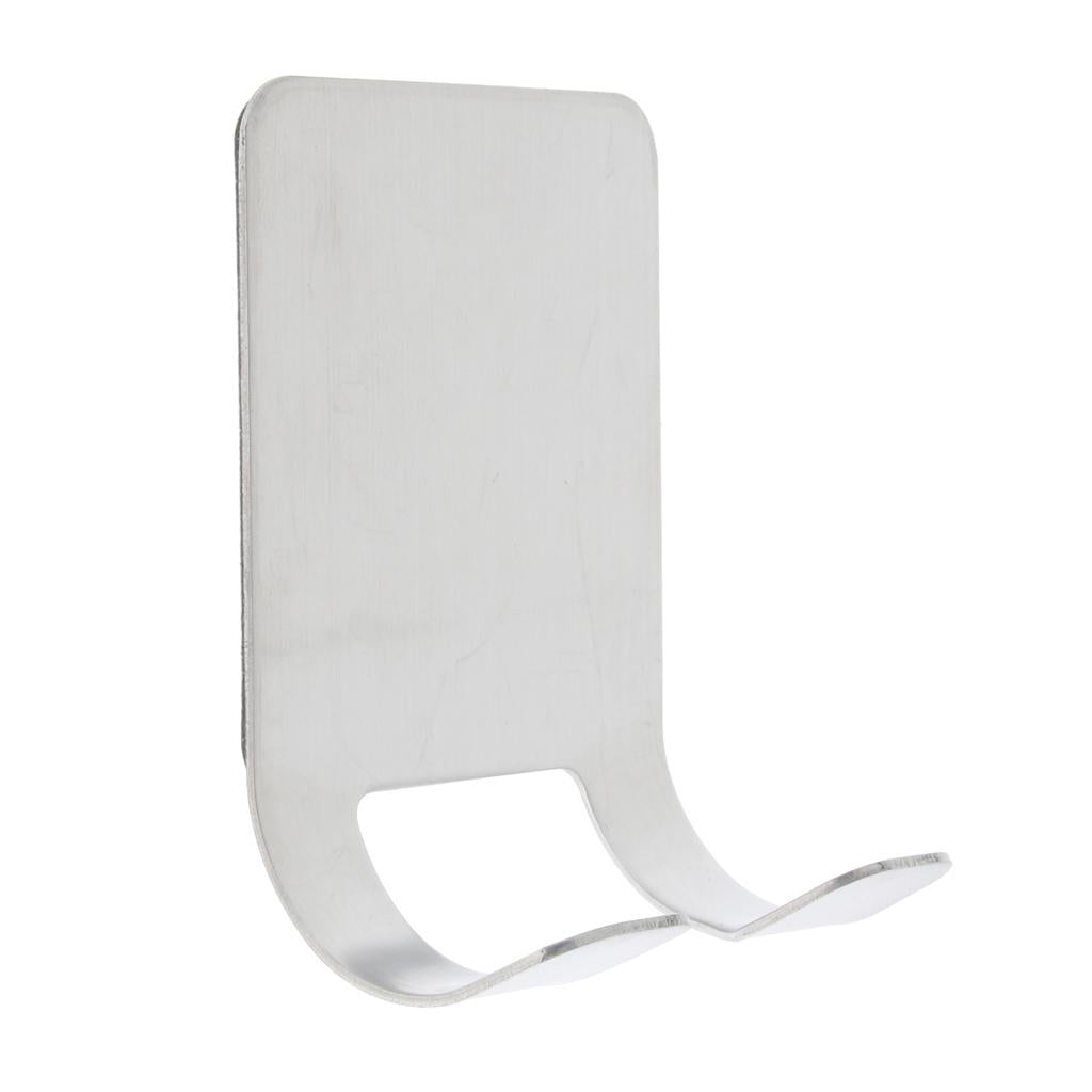 Maxbell Maxbell Stainless Steel Razor Holder Rack Adhesive Shaver Double Hook Hanger Stand
