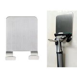 Maxbell Maxbell Stainless Steel Razor Holder Rack Adhesive Shaver Double Hook Hanger Stand