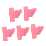 Maxbell Maxbell 5Pcs Silicone Pencil Grip Writing Posture Correction Training Tool Pink