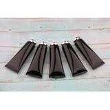 Maxbell Maxbell 5pcs Refillable Empty Tube Cream Lotion Facial Cleanser Bottles Black Silver
