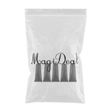 Maxbell Maxbell 5pcs Refillable Empty Tube Cream Lotion Facial Cleanser Bottles Black Silver