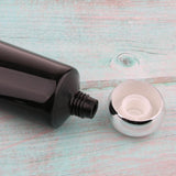 Maxbell Maxbell 5pcs Refillable Empty Tube Cream Lotion Facial Cleanser Bottles Black Silver