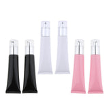 Maxbell Maxbell 2 Pieces Refillable Empty Pump Bottle Makeup Cream Foundation Tube Black