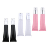 Maxbell Maxbell 2 Pieces Refillable Empty Pump Bottle Makeup Cream Foundation Tube Black