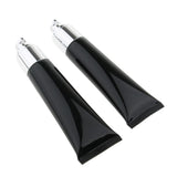 Maxbell Maxbell 2 Pieces Refillable Empty Pump Bottle Makeup Cream Foundation Tube Black