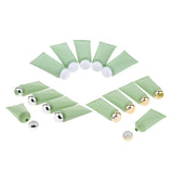 Maxbell Maxbell 5 Pieces Empty Tube Bottles for Cream Lotion Facial Cleanser Green Gold