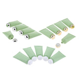 Maxbell Maxbell 5 Pieces Empty Tube Bottles for Cream Lotion Facial Cleanser Green Gold