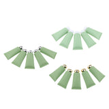 Maxbell Maxbell 5 Pieces Empty Tube Bottles for Cream Lotion Facial Cleanser Green Gold